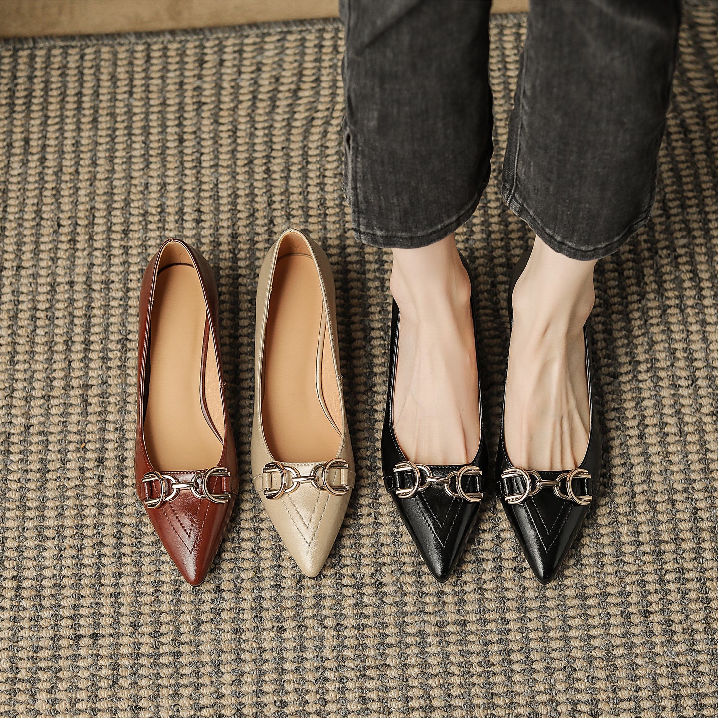 HG102-Elina Leather Works-Women's Genuine Leather Shoes